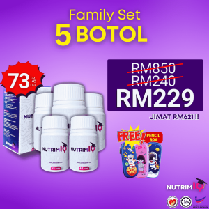 FAMILY SET - PAKEJ 5 BOTOL NUTRIMIQ